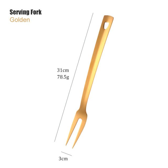 Luxe Culinary Touch: Gold Spoon Set