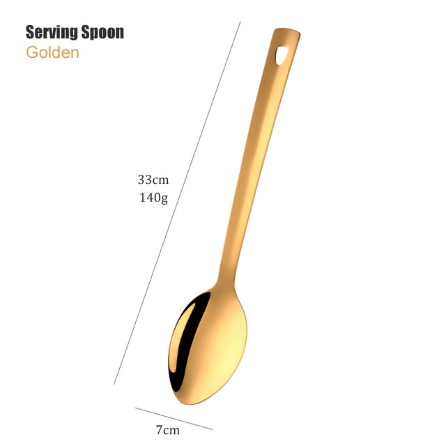 Luxe Culinary Touch: Gold Spoon Set