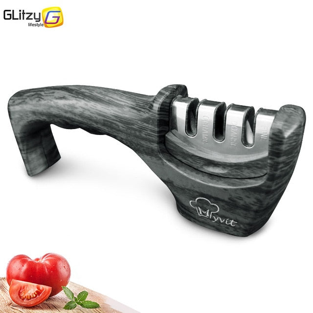 Knife Sharpener 3 Stages Professional Whetstone Kitchen Sharpening Stone Tungsten Diamond Grinder Damascus Chef Accessories Tool