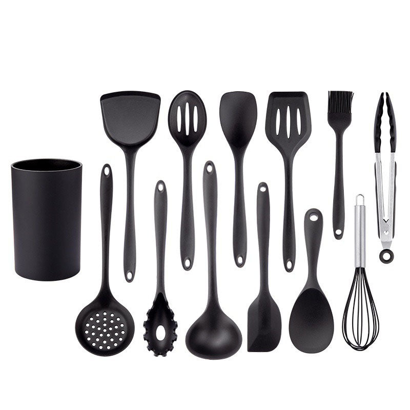 Timeless Noir Silicone Kitchenware Cooking Set