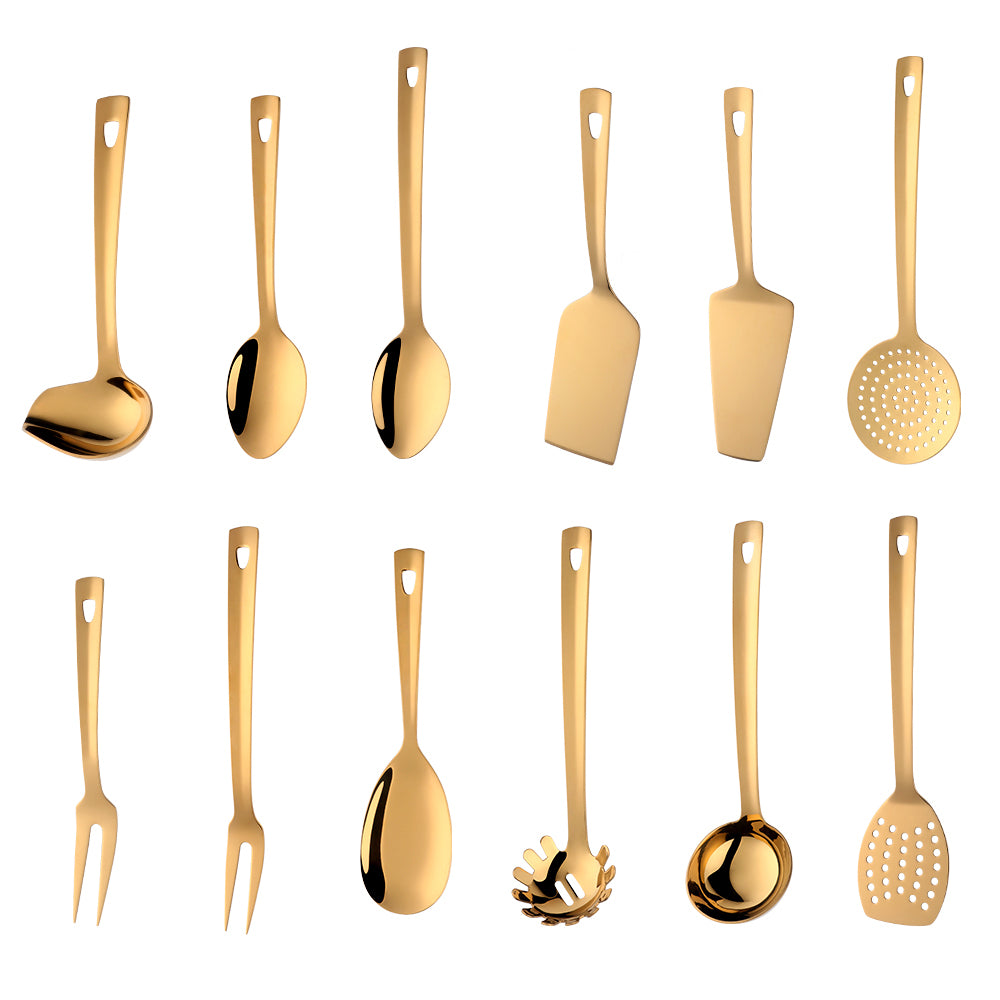 Luxe Culinary Touch: Gold Spoon Set