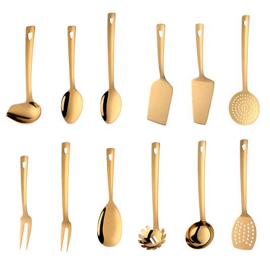 Luxe Culinary Touch: Gold Spoon Set