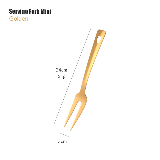 Luxe Culinary Touch: Gold Spoon Set