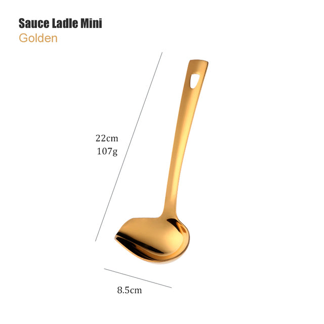 Luxe Culinary Touch: Gold Spoon Set