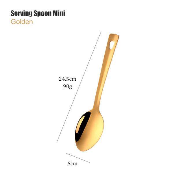 Luxe Culinary Touch: Gold Spoon Set