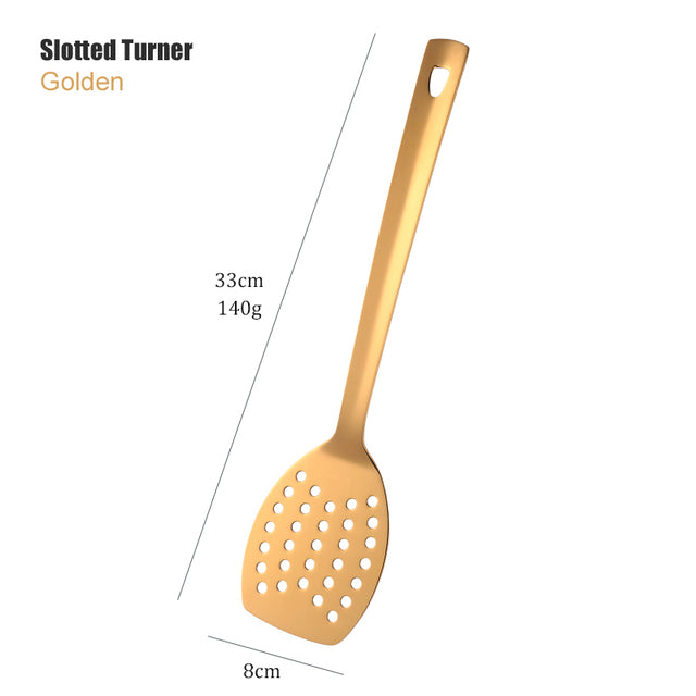 Luxe Culinary Touch: Gold Spoon Set