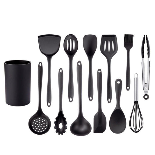 Timeless Noir Silicone Kitchenware Cooking Set