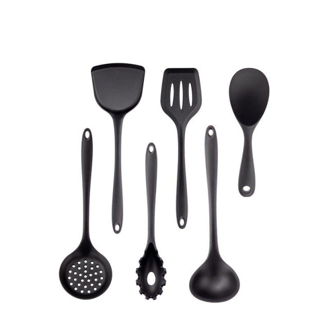 Timeless Noir Silicone Kitchenware Cooking Set