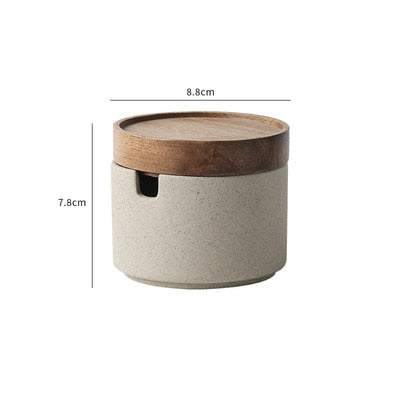 Modern Ceramic Seasoning Jar Set Household Kitchen Sugar Salt Jar with Lid Jar Large Capacity Food Storage Box Kitchen Container