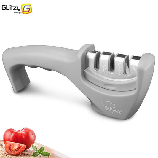 Knife Sharpener 3 Stages Professional Whetstone Kitchen Sharpening Stone Tungsten Diamond Grinder Damascus Chef Accessories Tool