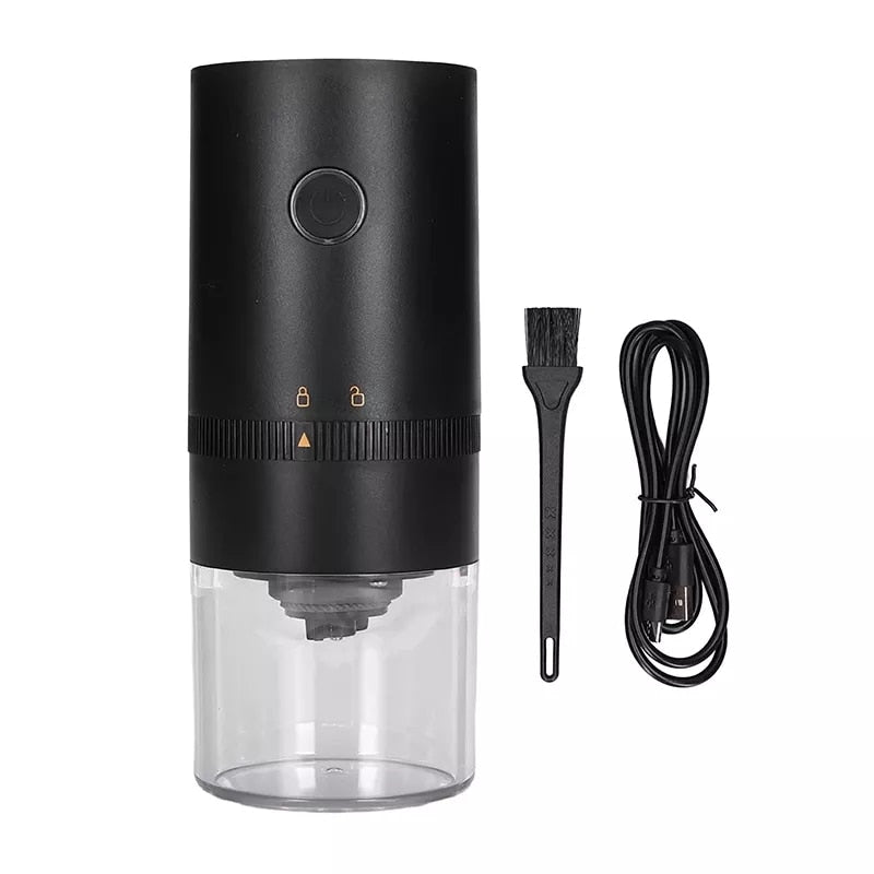 Rodanny Electric Coffee Grinder Automatic Beans Mill Portable Espresso Machine Maker For Cafe Home Travel USB Rechargeable